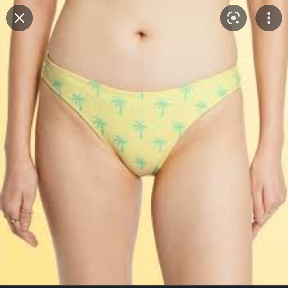 Stoney Clover Lane x Target yellow palm bikini👙 bottom XL
